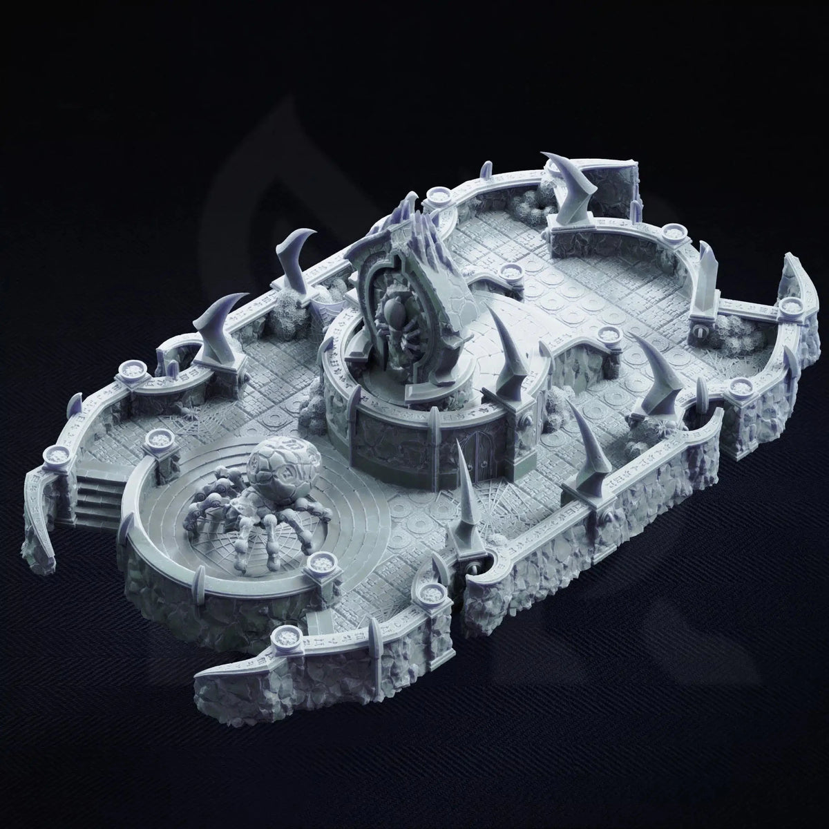 Sanctum of Irinax – Drow Spider Shrine - 3D Printed Terrain Miniature - Just Re-Roll