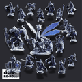 Schism of the Drow Complete Miniatures - DnD 3D Miniatures - Just Re-Roll