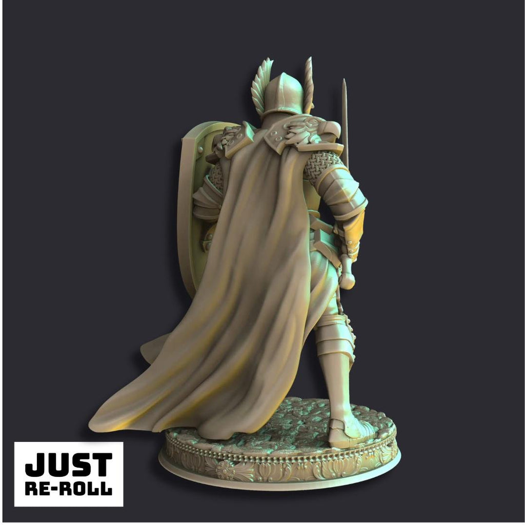 Sergeant Silus - 3D Printed Paladin Character Miniature - Just Re - Roll