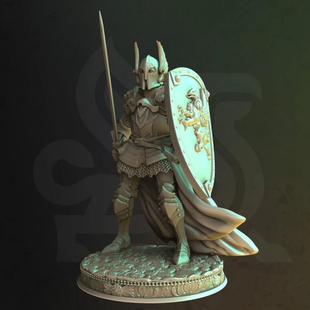 Sergeant Silus - 3D Printed Paladin Character Miniature - Just Re - Roll