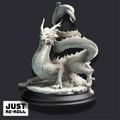 Shinkoryu – Eastern Crimson Dragon - 3D Monster Miniature - Just Re-Roll