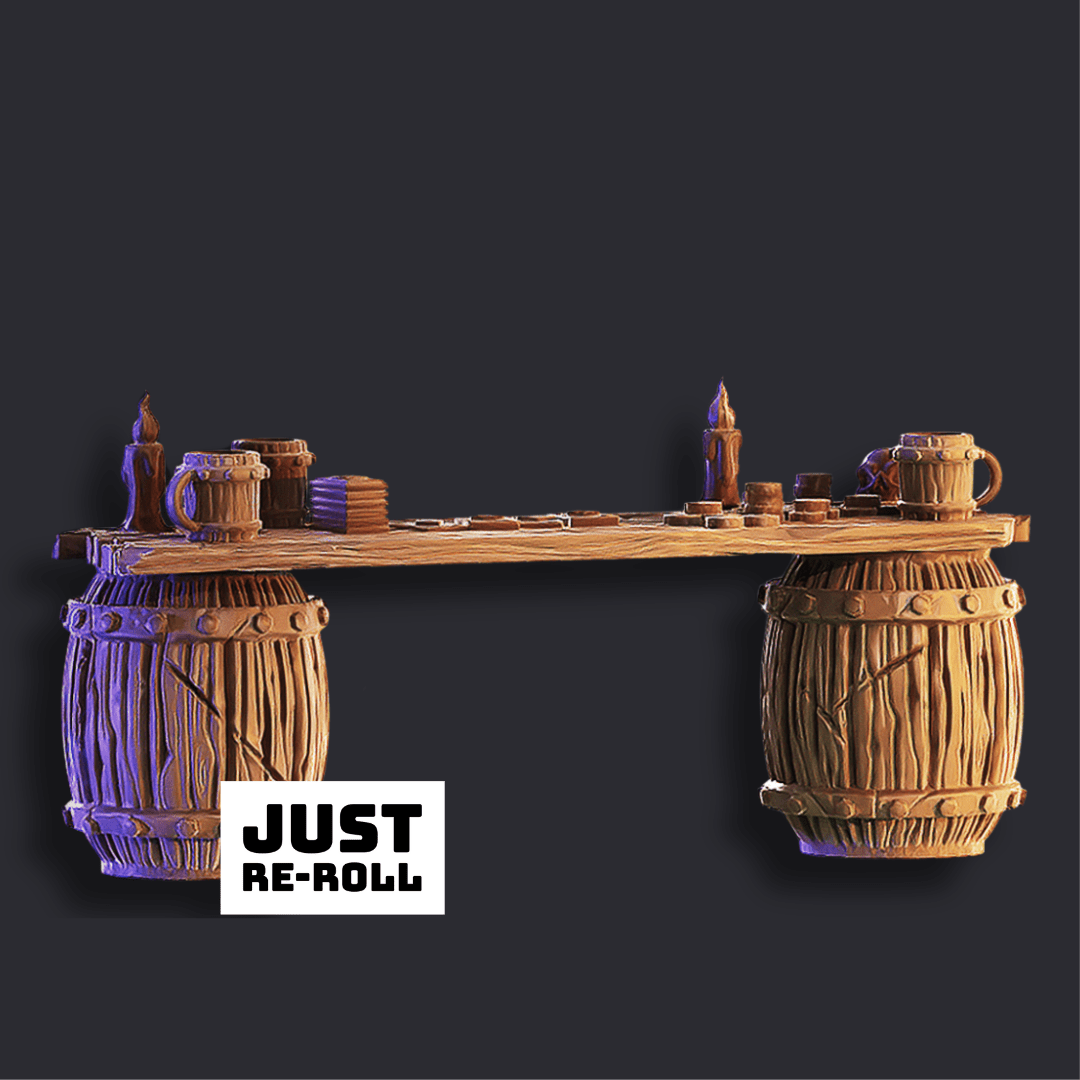 Ship Dockyard Props Pack - 3D Printed Prop Miniatures - Just Re - Roll