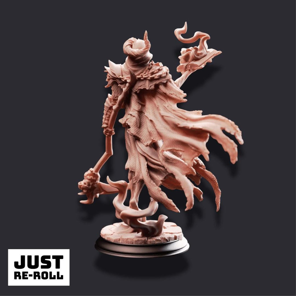 Siltharis – Lich of the Restless Grave - 3D Printed Monster Miniature - Just Re - Roll