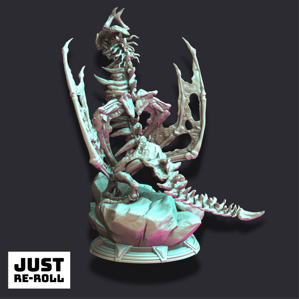 Skildanir the Dracolich - 3D Monster Dragon Miniature - Just Re-Roll
