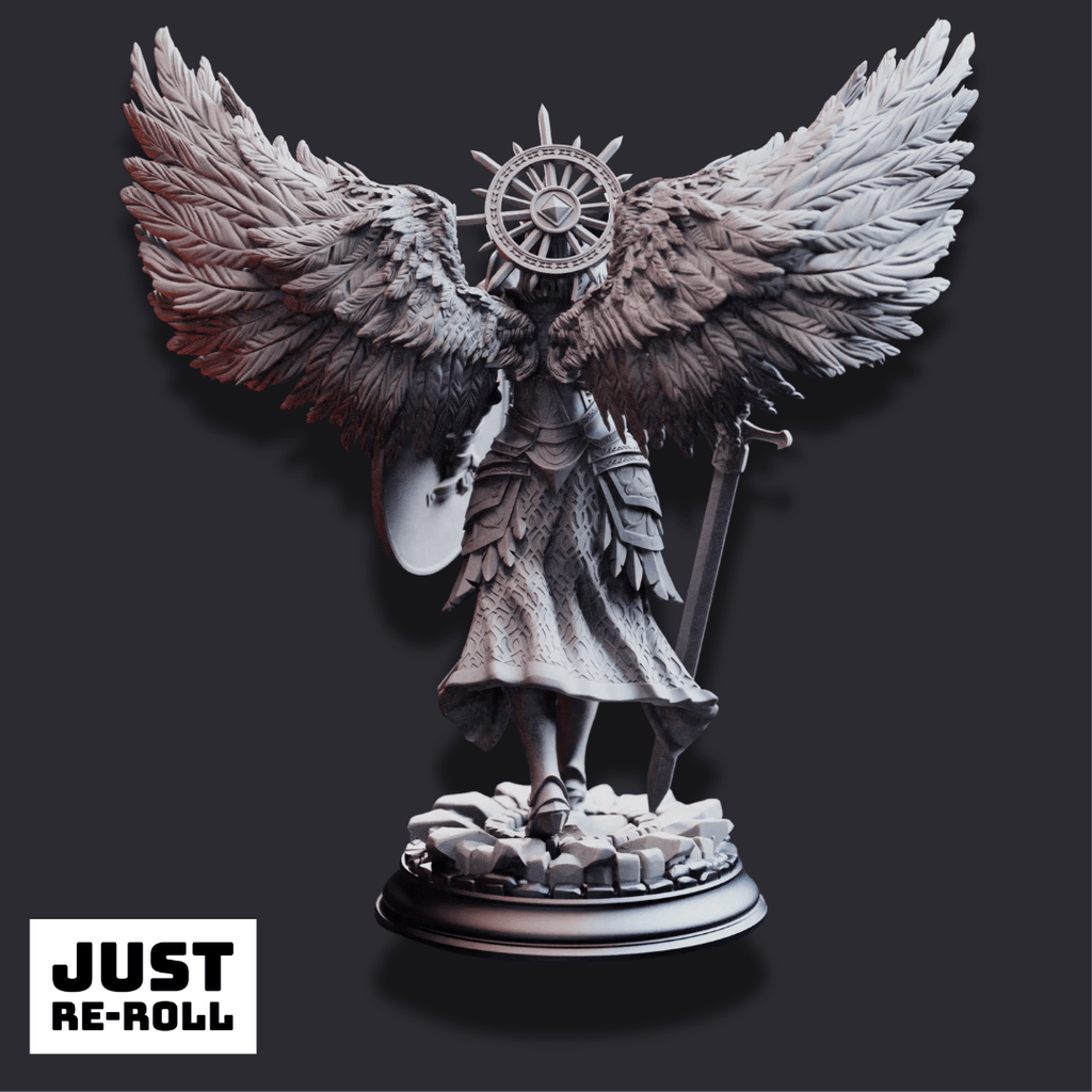 Soleria – The Judge - 3D Printed Paladin Character Miniature - Just Re - Roll