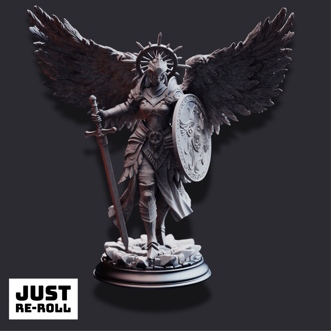 Soleria – The Judge - 3D Printed Paladin Character Miniature - Just Re - Roll