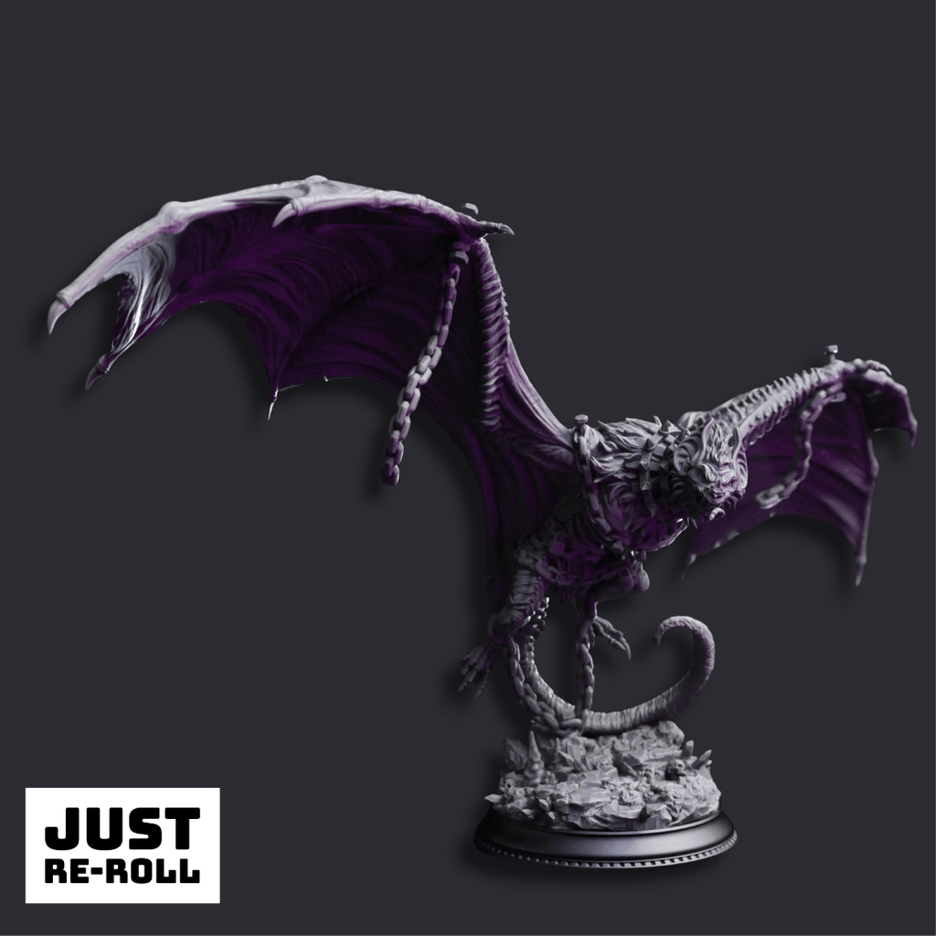 Sonari the Bridled Bat Monstrosity - 3D Printed Monster Miniature - Just Re - Roll