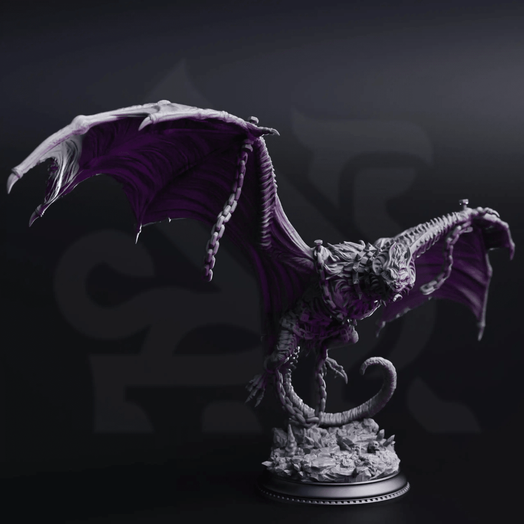Sonari the Bridled Bat Monstrosity - 3D Printed Monster Miniature - Just Re - Roll