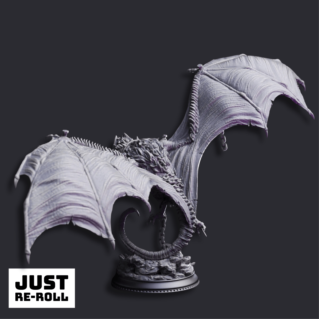 Sonari the Bridled Bat Monstrosity - 3D Printed Monster Miniature - Just Re - Roll