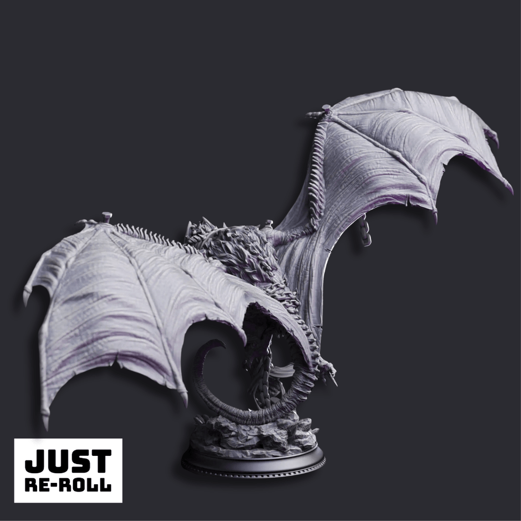 Sonari the Bridled Bat Monstrosity - 3D Printed Monster Miniature - Just Re - Roll