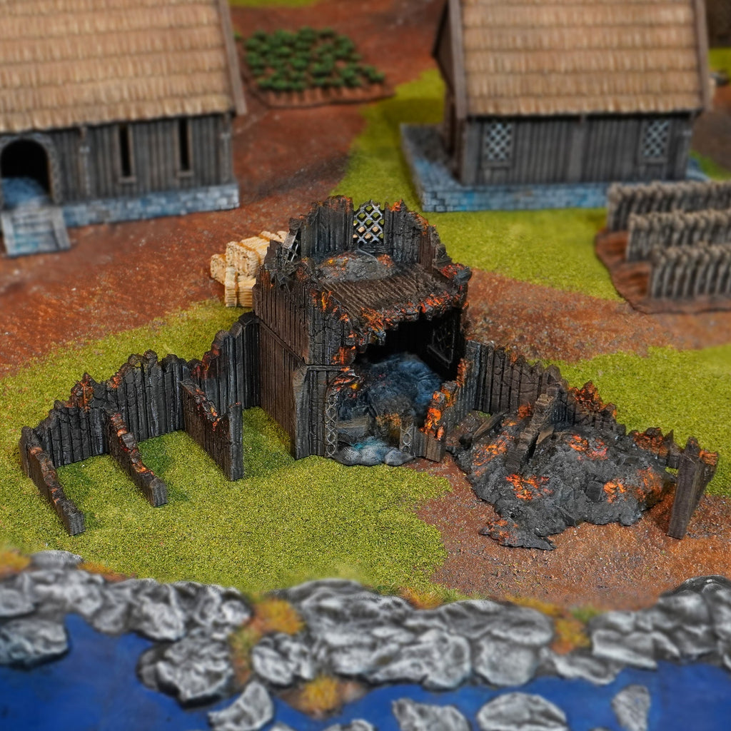 Stable Ruin - 28mm Tabletop Terrain for Epic Adventures