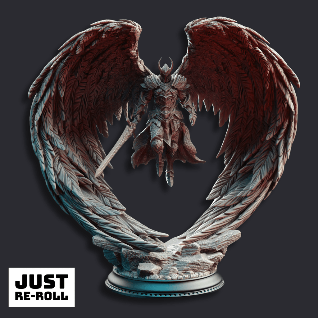 Syelros the Ascended - 3D Printed Paladin Character Miniature - Just Re - Roll