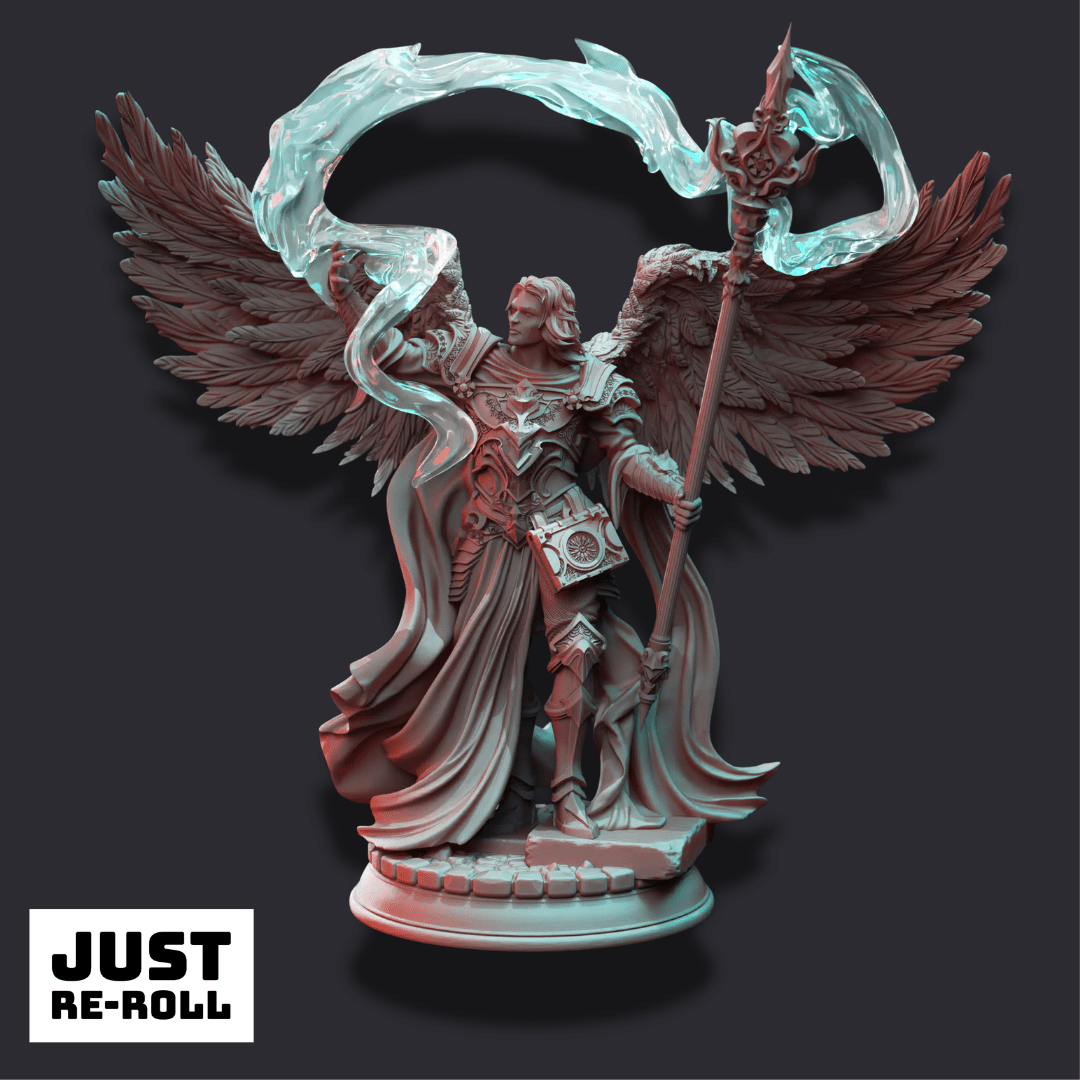 Tharavës – The Wise Warrior - 3D Printed Cleric Miniature - Just Re-Roll