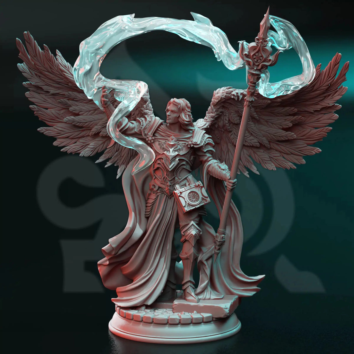 Tharavës – The Wise Warrior - 3D Printed Cleric Miniature - Just Re-Roll