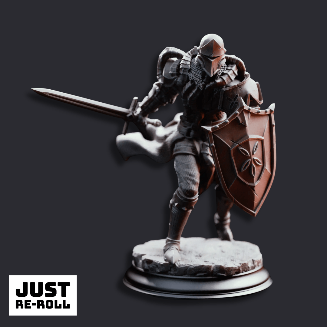 The Blight’s Warriors Blighted Knights - 3D Printed Monster Miniature - Just Re-Roll
