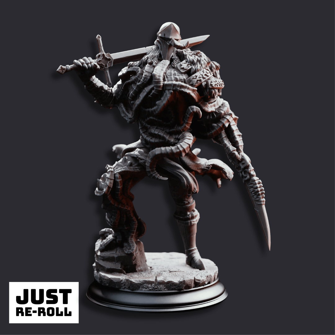 The Blight’s Warriors Blighted Knights - 3D Printed Monster Miniature - Just Re-Roll