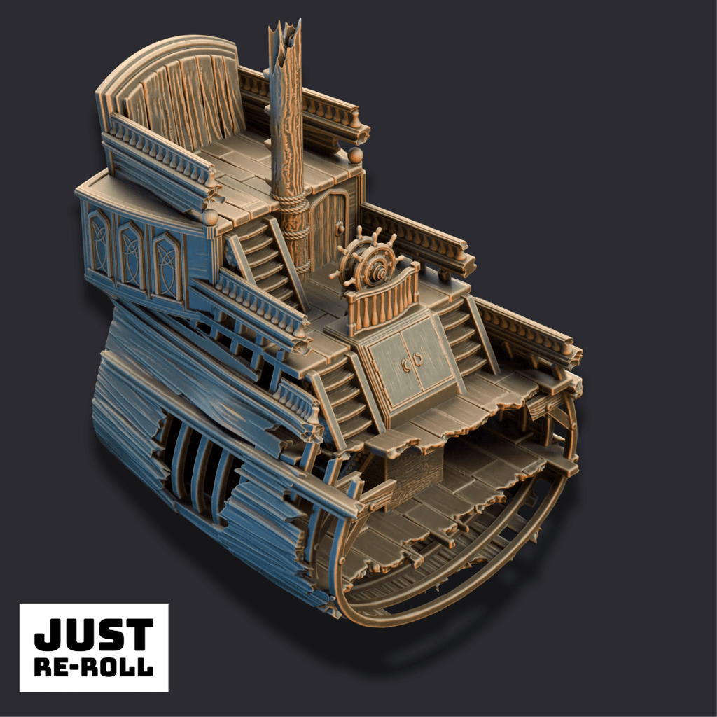 The Damned Galleon - 3D Printed Shipwreck Terrain - Just Re-Roll