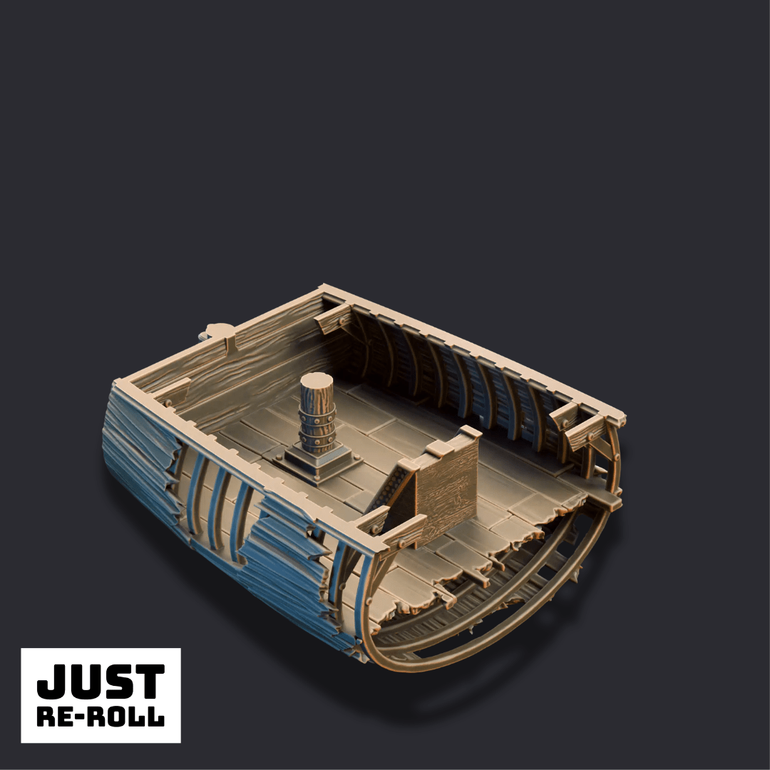 The Damned Galleon - 3D Printed Shipwreck Terrain - Just Re-Roll