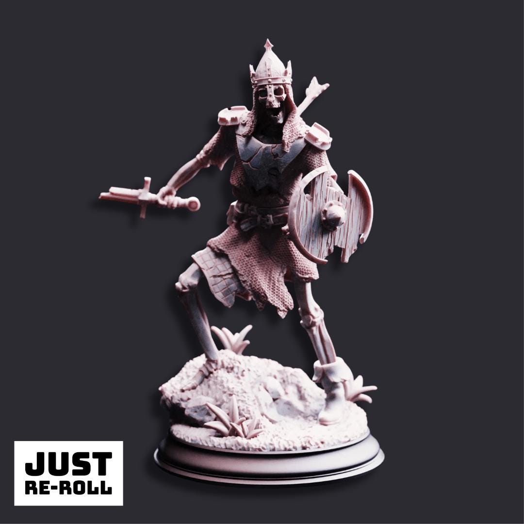 The Fallen & Damned Lost Crusaders - 3D Printed Monster Miniatures - Just Re - Roll