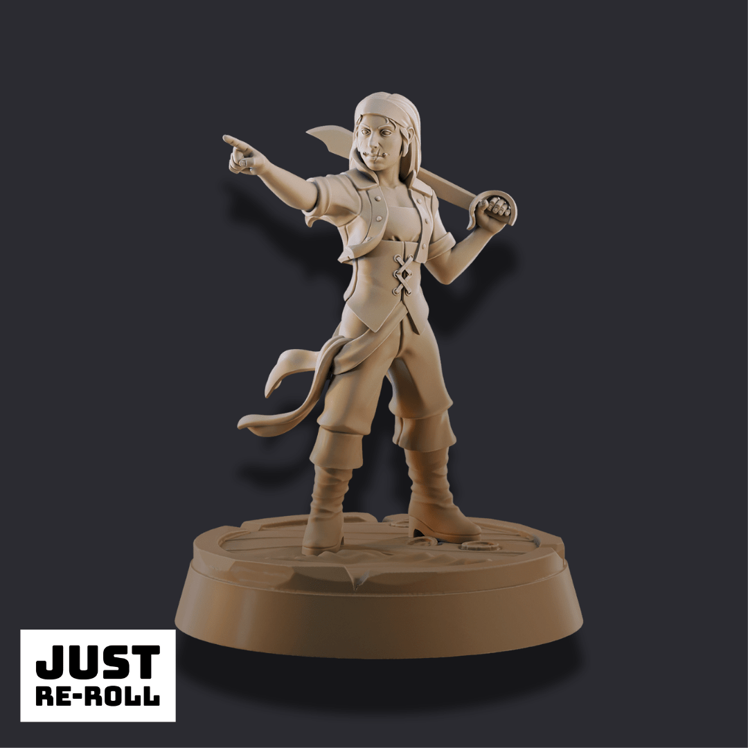 The First Mate – 3D Printed Tabletop Miniature - Just Re - Roll