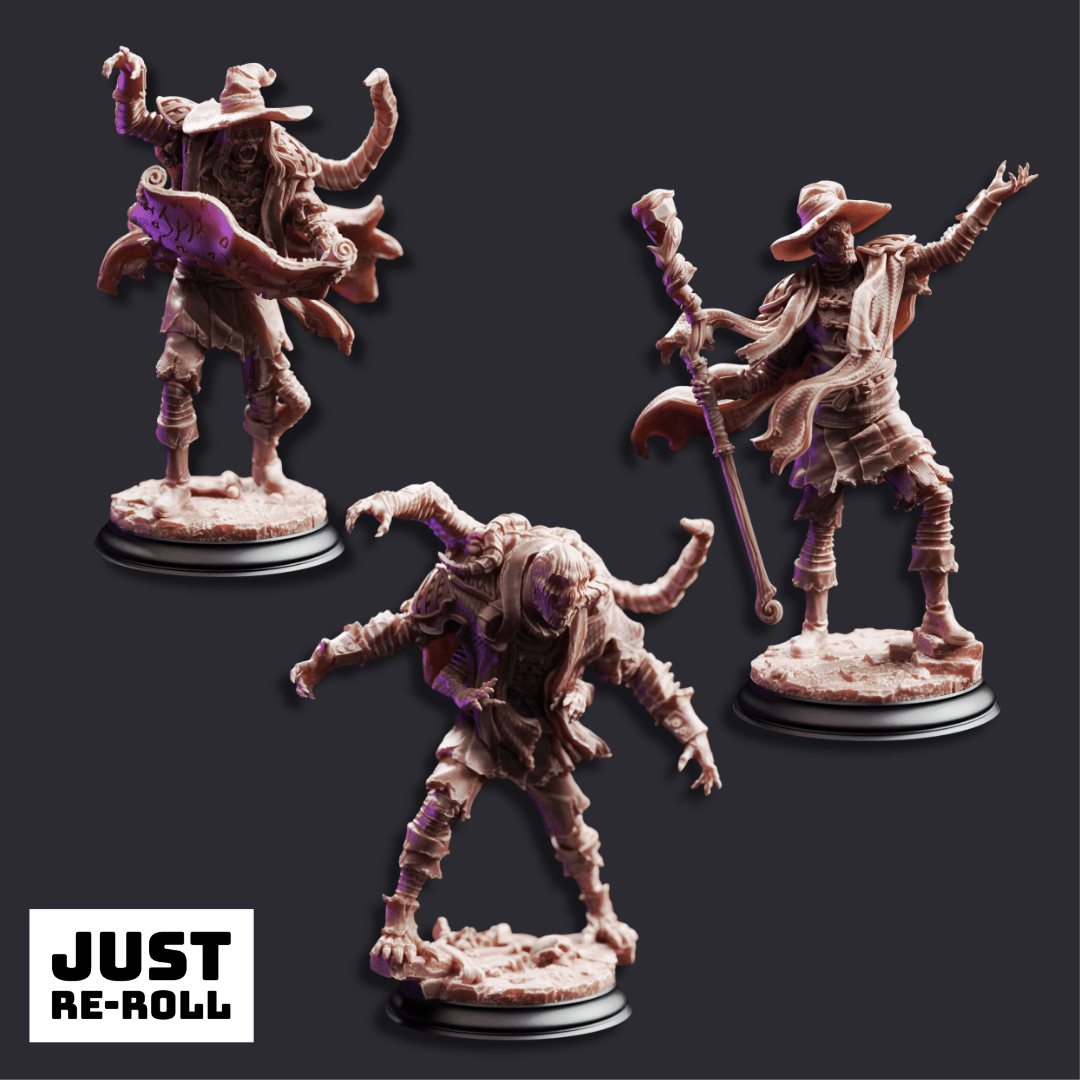 The Progressed Dragonblight Stricken Students - 3D Printed Monster Miniatures - Just Re-Roll