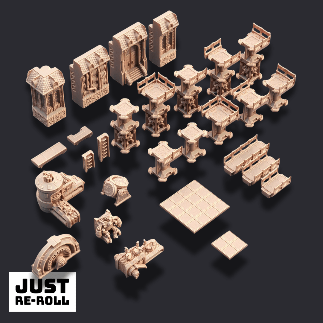 The Shifting Foundry – 3D Printed Terrain - Just Re-Roll
