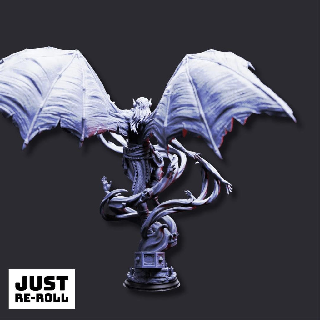 Theldranax the Ancient Elder Vampire - 3D Printed Monster Miniature - Just Re - Roll