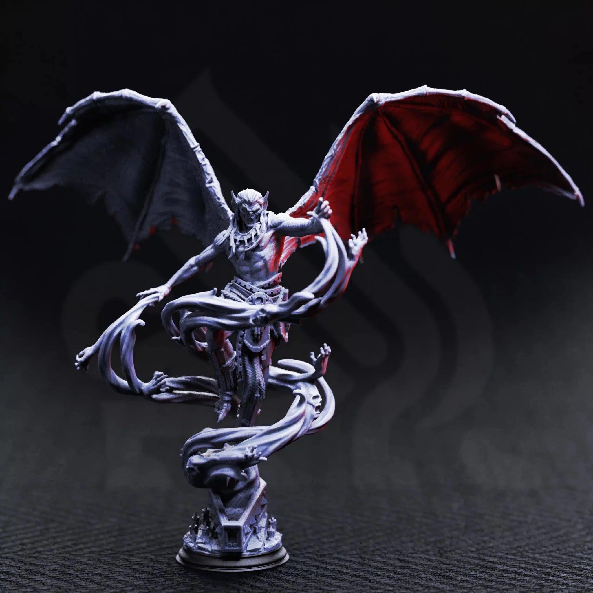 Theldranax the Ancient Elder Vampire - 3D Printed Monster Miniature - Just Re - Roll