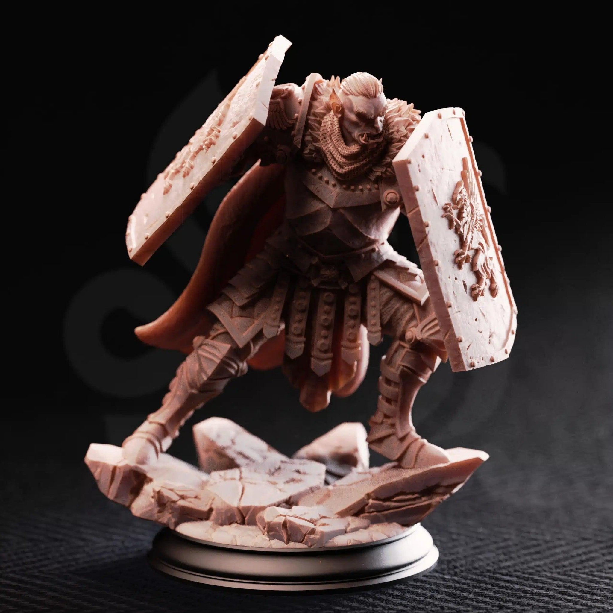 Trenon the Remade – Golden Griffin Vanguard - 3D Fighter Miniature - Just Re - Roll