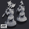 Ugrog the Frostlands Barbarian – 3D Printed Fantasy Miniature - Just Re - Roll