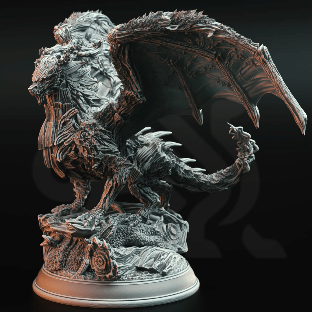 Underthwyn Ancient Fey Dragon - 3D Printed Monster Miniature - Just Re - Roll