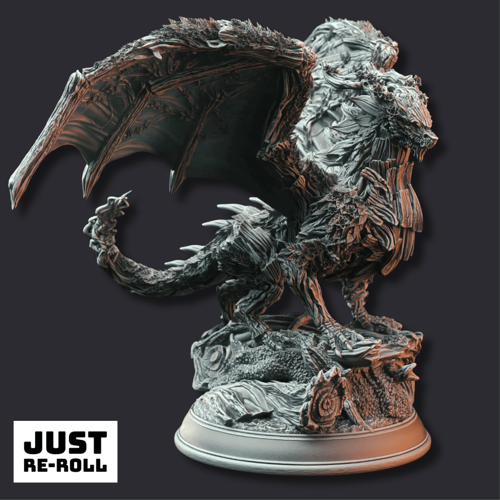 Underthwyn Ancient Fey Dragon - 3D Printed Monster Miniature - Just Re - Roll