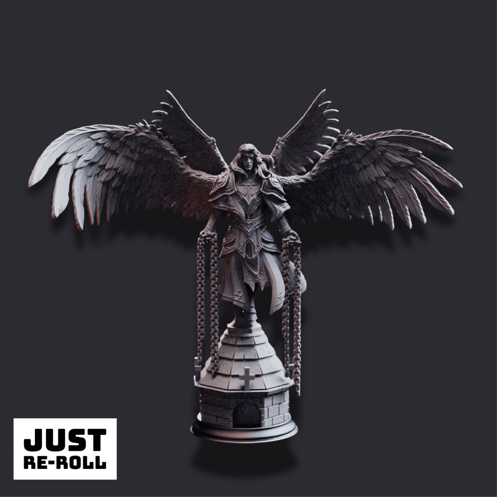 Varathos – Warden of Syelden - 3D Printed Sorcerer Character Miniature - Just Re - Roll