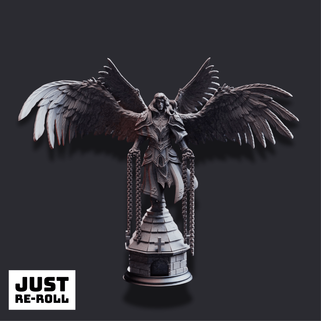 Varathos – Warden of Syelden - 3D Printed Sorcerer Character Miniature - Just Re - Roll