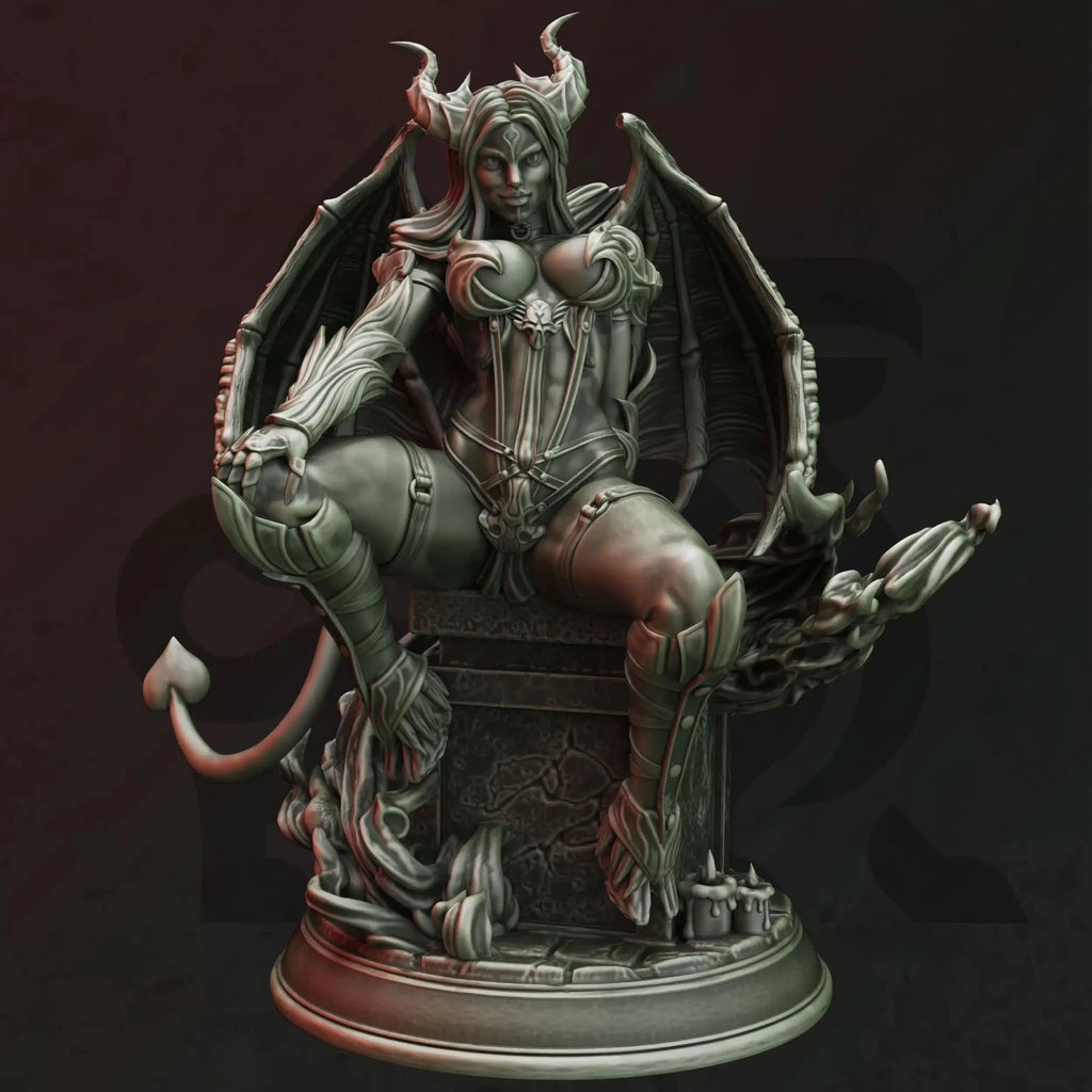 Vehryn – Petrified Succubus - 3D Printed Monster Miniature - Just Re-Roll