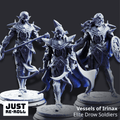 Vessels of Irinax – Elite Drow Soldiers - 3D Printed Fighter Miniature - Just Re-Roll