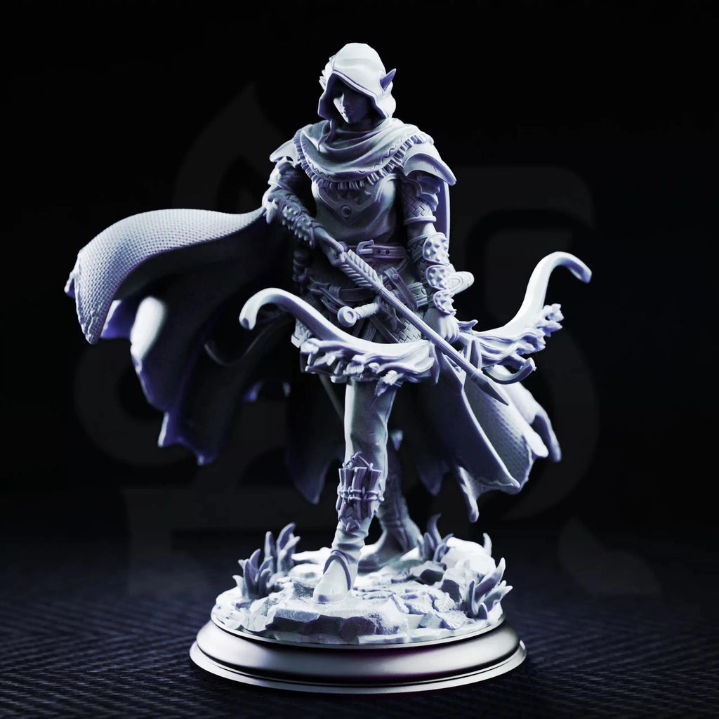 Vexana – Drow Ranger of the Swamp - 3D Printed Ranger Miniature - Just Re-Roll
