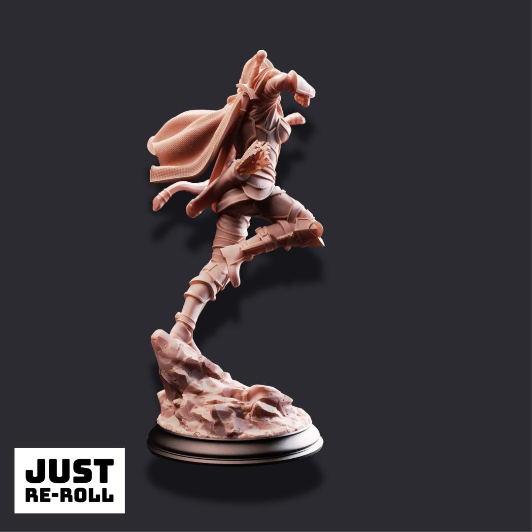 Virana – Devil Hunter - 3D Ranger Miniature - Just Re - Roll