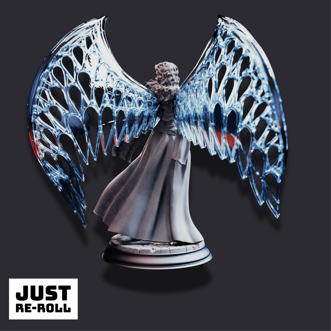 Vitria – Prismatic Angel - 3D Printed Sorcerer Character Miniature - Just Re - Roll