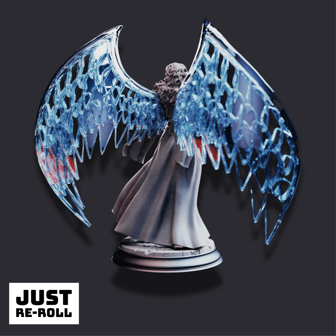 Vitria – Prismatic Angel - 3D Printed Sorcerer Character Miniature - Just Re - Roll