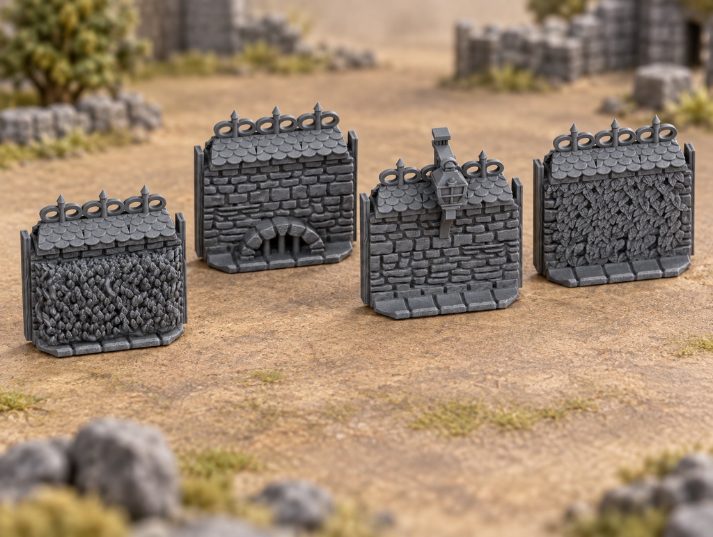 Wall Set 2 - 28mm Tabletop Terrain