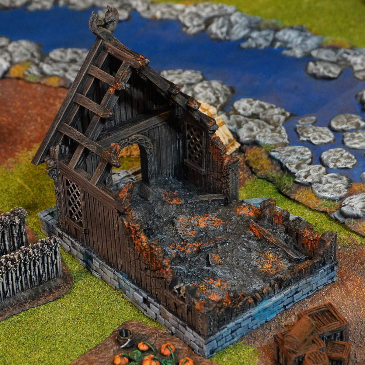 Warriors House Ruin - 28mm Tabletop Terrain