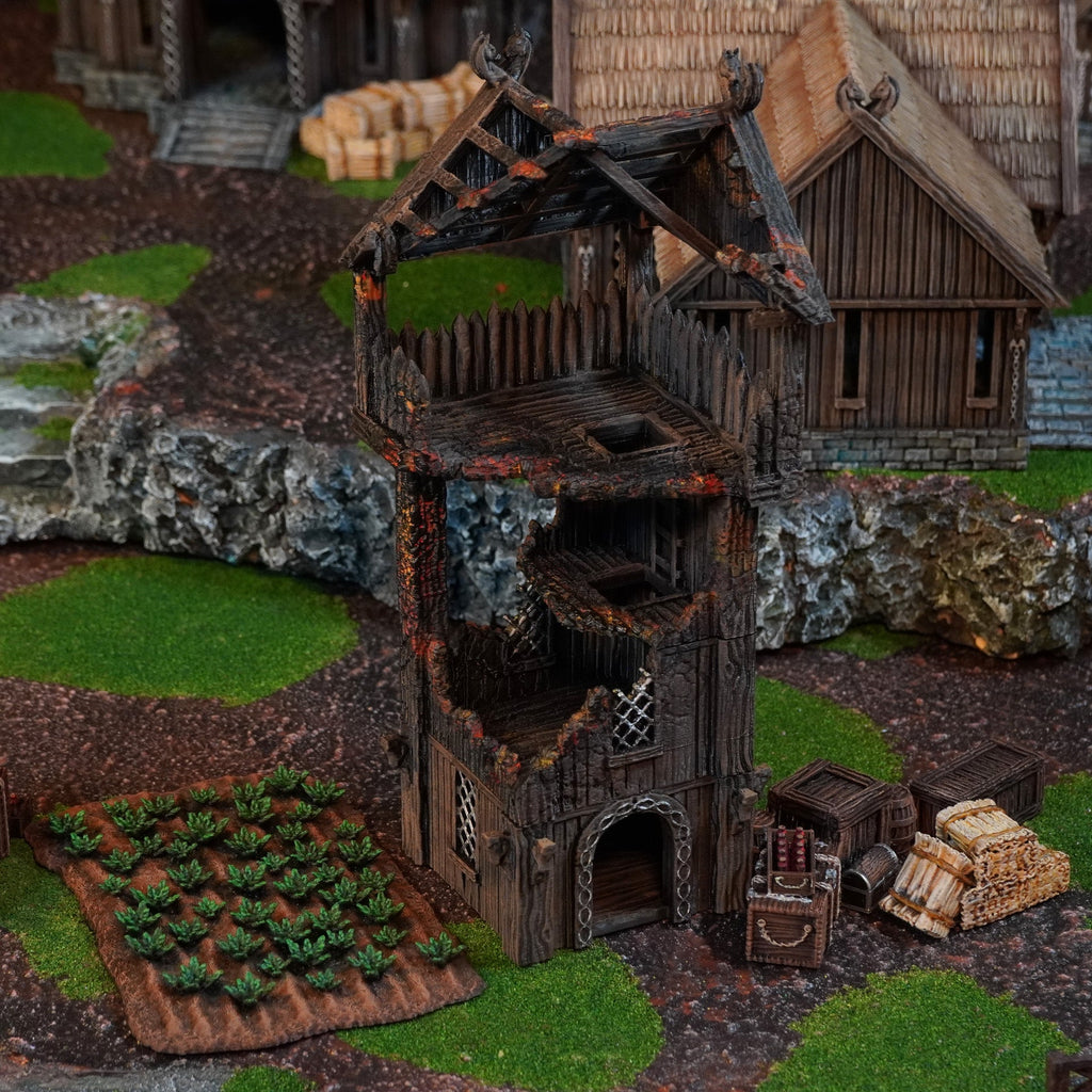 Watch Tower Ruins - 28mm Tabletop Terrain