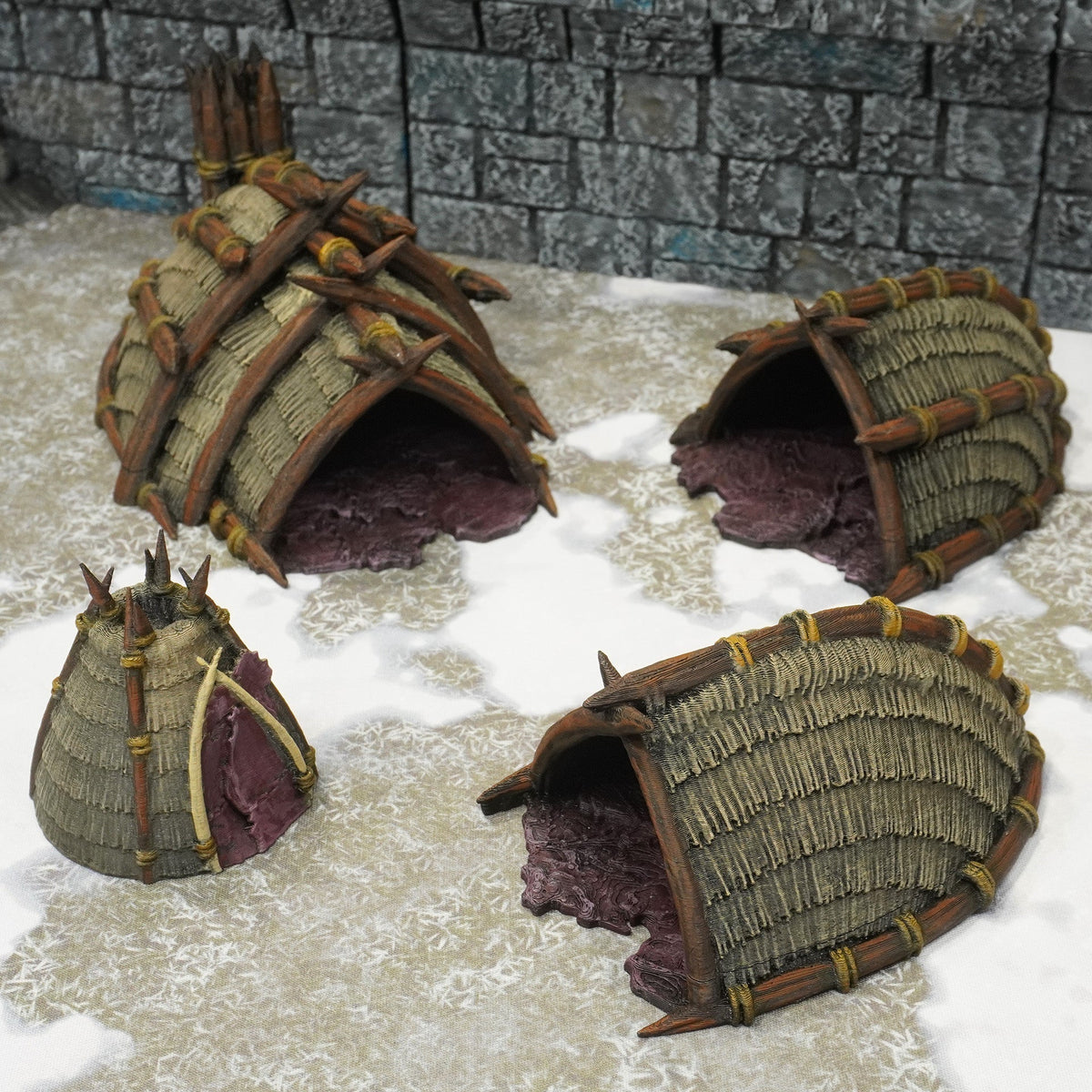 Wildman Huts - 28mm Tabletop Terrain for Epic Adventures