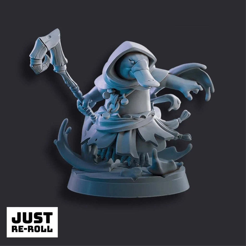 Wizard Starter Pack - 5 Resin Fantasy Miniatures for DnD, Pathfinder & Tabletop RPGs - Just Re-Roll