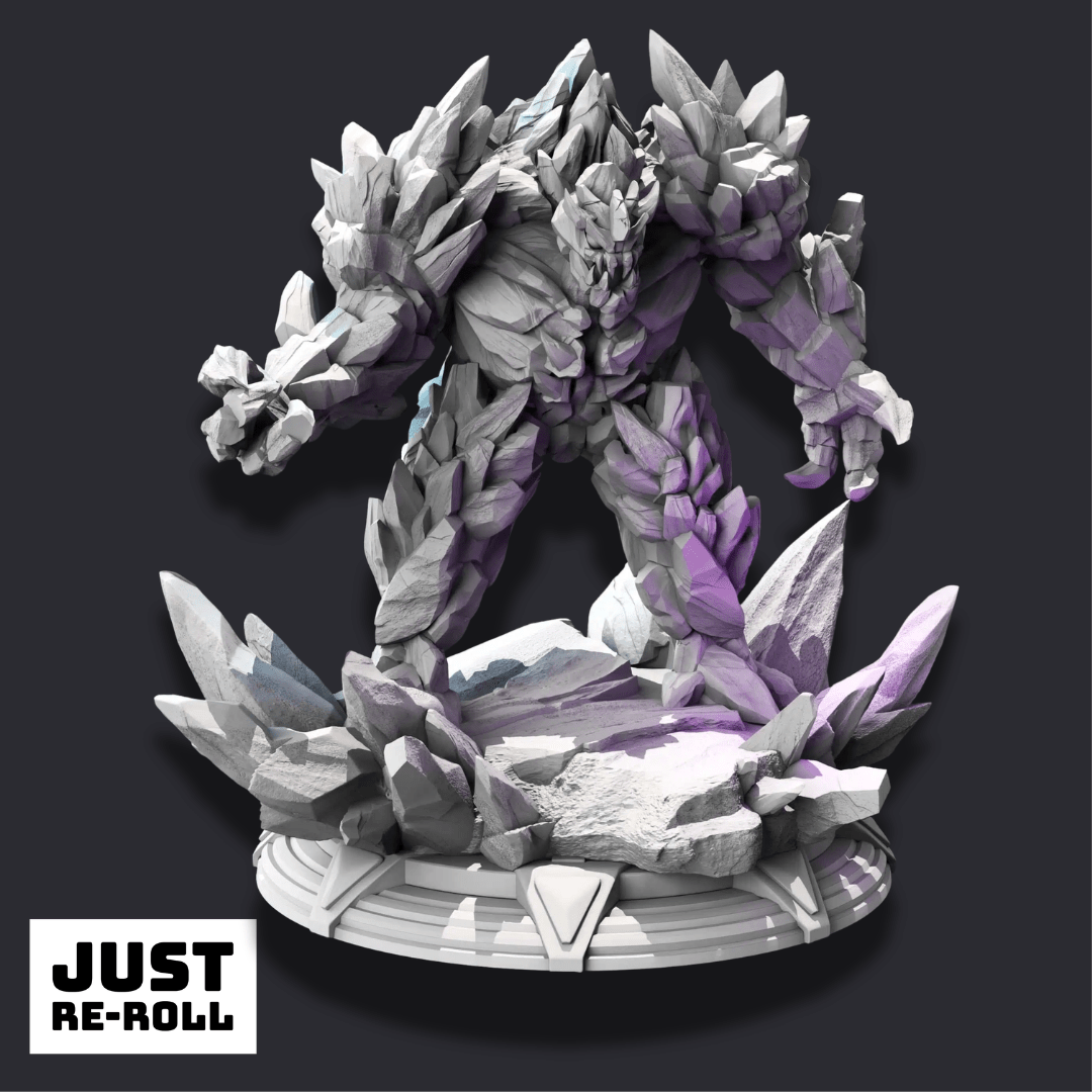 Yokun Golem - 3D Monster Miniature - Just Re-Roll
