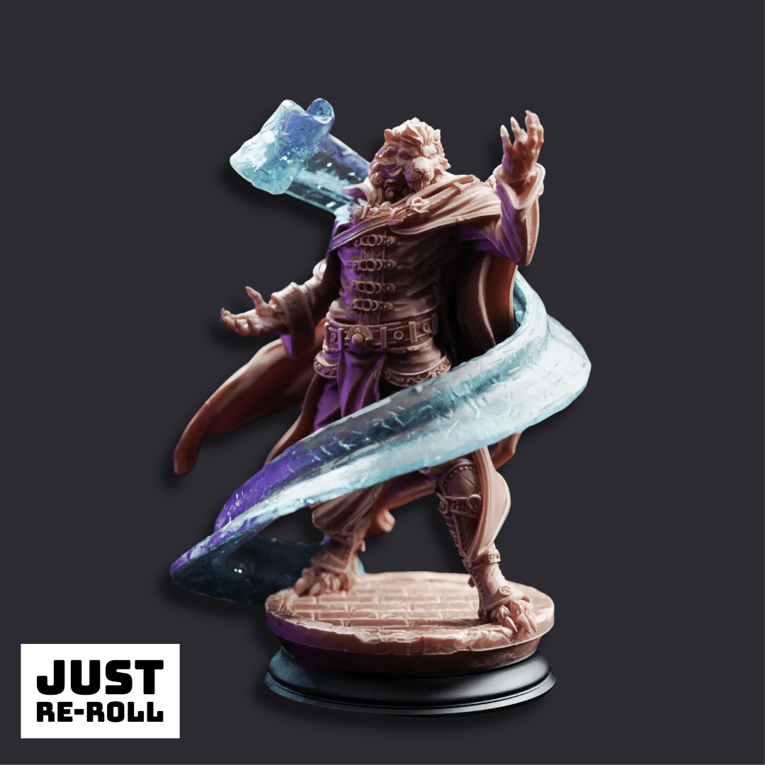 Za’kar Student of the Scroll - 3D Printed Sorcerer Miniature - Just Re-Roll