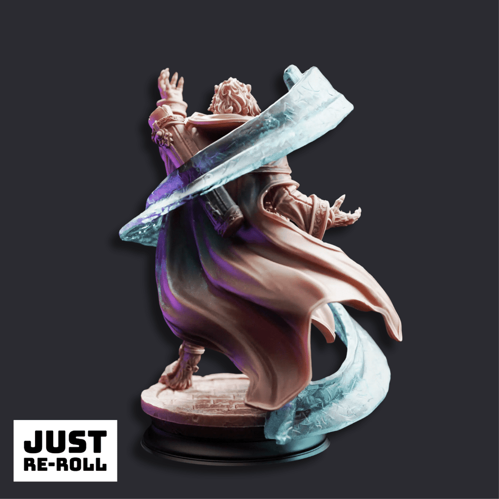 Za’kar Student of the Scroll - 3D Printed Sorcerer Miniature - Just Re-Roll